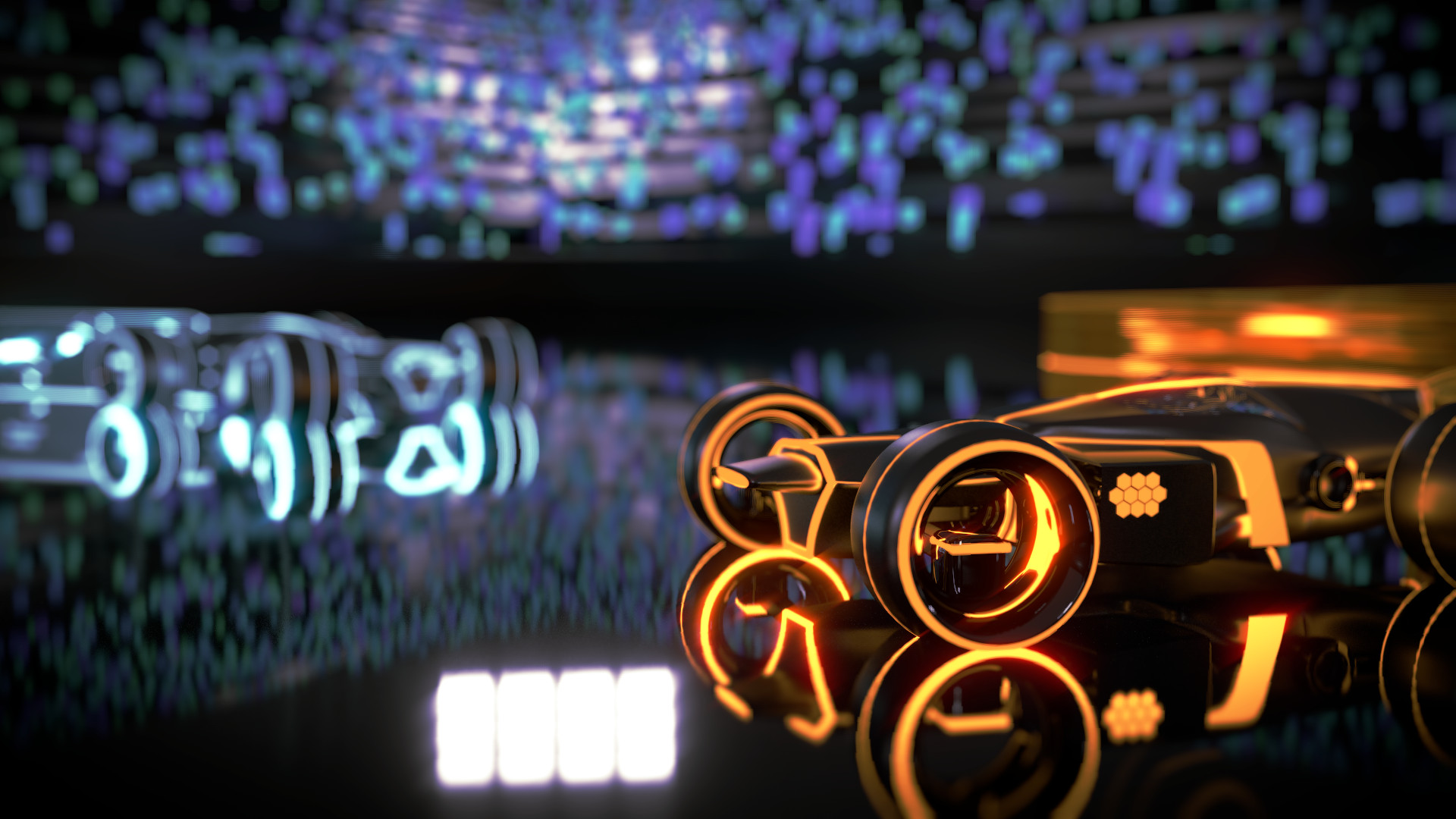 Tron: Legacy–esque Wallpaper